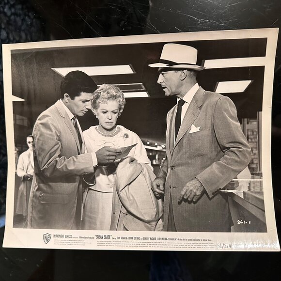 Vintage 1961 Warner Bros "Susan Slade" Movie Still With Troy Donahue Connie Stev - Picture 2 of 13